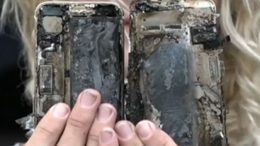 iPhone 7 catches fire