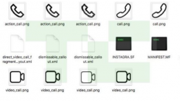Instagram call icons